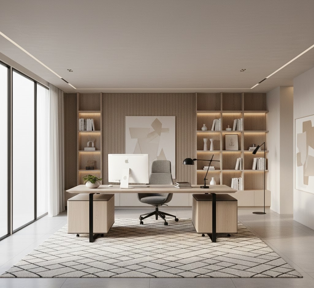 Stylish home office space